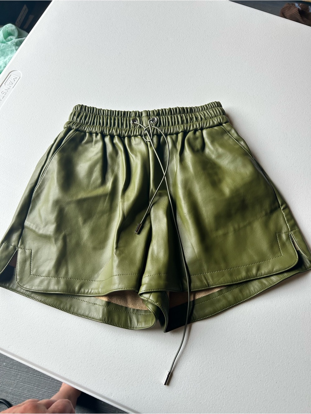 Frankie shop faux leather shorts